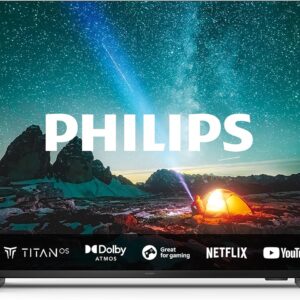 Philips 75PUS7609 4K LED Smart TV - 75-Zoll Display mit pixel-präziser Ultra HD, Titan OS Plattform und Dolby Atmos-Klang - Funktioniert mit Alexa und Google Sprachassistent – Anthrazitgrau [Energy Class F]