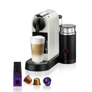 DeLonghi Nespresso EN267.WAE Citiz Coffee Machine (1710 W), Cream White (Light Gray)