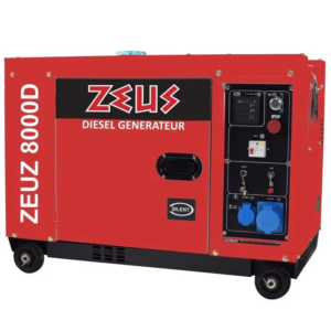 ZEUZ Diesel-Stromgenerator - Schallgedämpft - 6300 W - Elektrischer Start