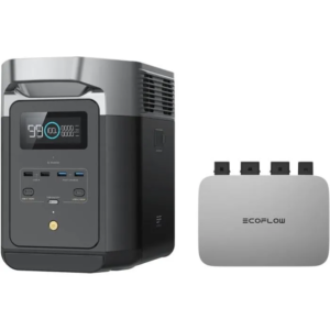 Mikro-Wechselrichter mit tragbarer Energie-Station EF ECOFLOW PowerStream und Delta 2 1024 Wh - Generator steuerbar über APP