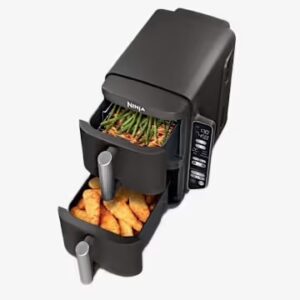 Friteuse à air chaud à 2 paniers DoubleStack de Ninja de 8 pte (7,6 l), 6-en-1, compacte